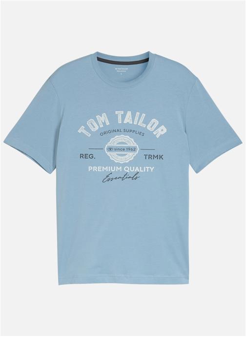 Tom Tailor Tee-shirts T-shirt coton col rond droit - 1037735 homme bleu
