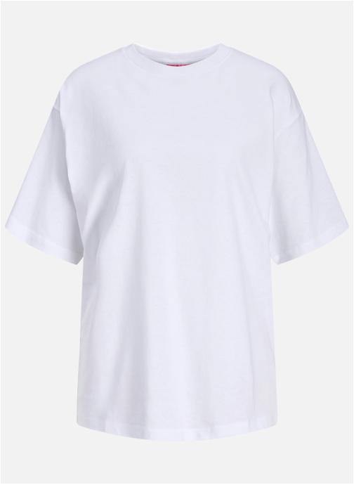 JJXX Tee-shirts T-shirt coton col rond droite - 12275280 femme blanc