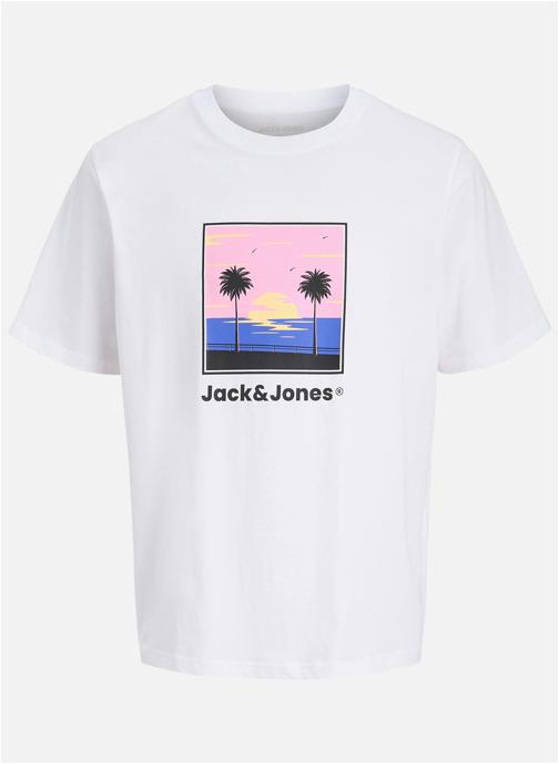 Jack & Jones Tee-shirts T-shirt coton droit - 12289932 garçon blanc