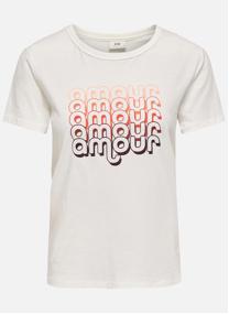 Tee-shirts T-shirt coton droit - 15311702 femme blanc JDY Tee-shirts T-shirt coton droit - 15311702 femme blanc Blanc
