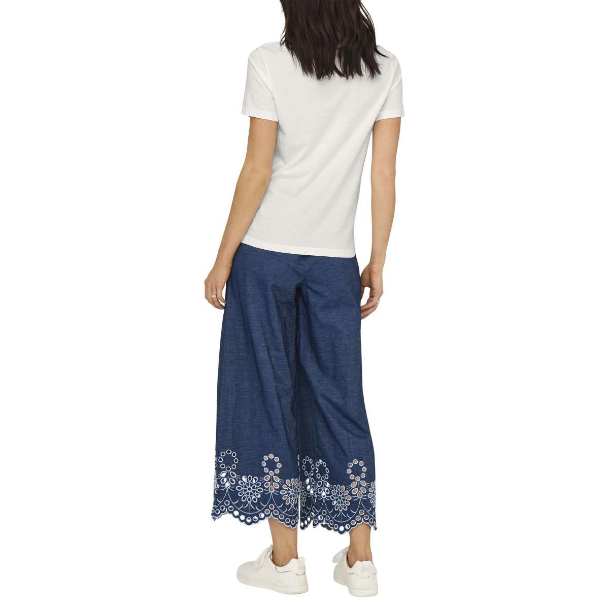 Tee-shirts T-shirt coton droit - 15311702 femme blanc JDY Tee-shirts T-shirt coton droit - 15311702 femme blanc Blanc