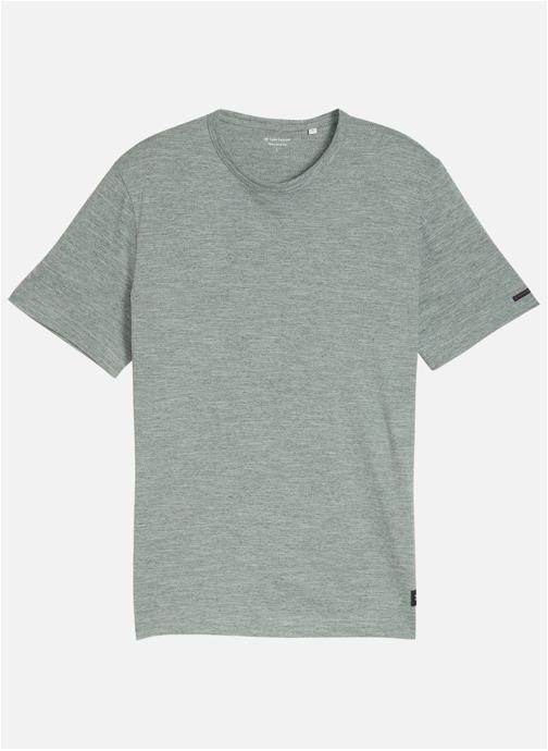 Tom Tailor Tee-shirts T-shirt coton col rond droit - 1050601 homme vert