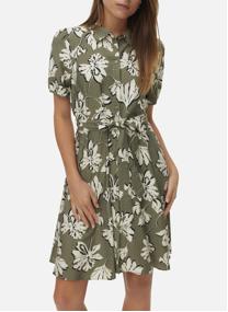 Robes Robe courte à motifs droite - 10341976 femme vert Vero Moda Robes Robe courte à motifs droite - 10341976 femme vert Vert