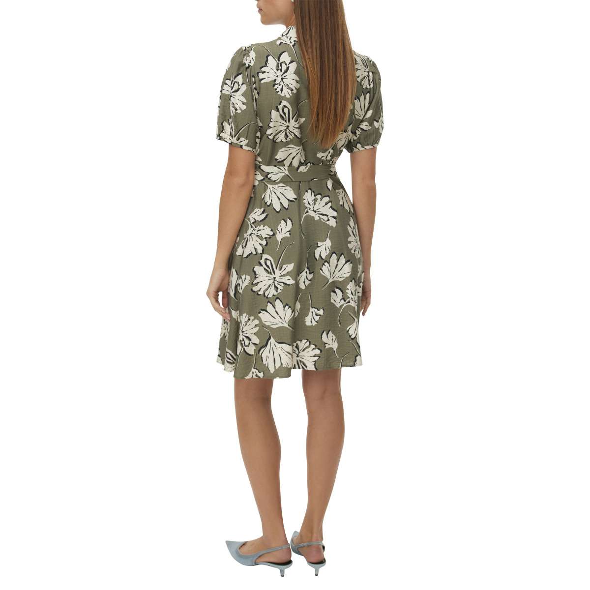 Robes Robe courte à motifs droite - 10341976 femme vert Vero Moda Robes Robe courte à motifs droite - 10341976 femme vert Vert