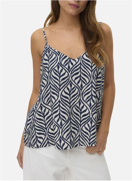 Vero Moda Tops Top à motifs droite - 10341599 femme bleu