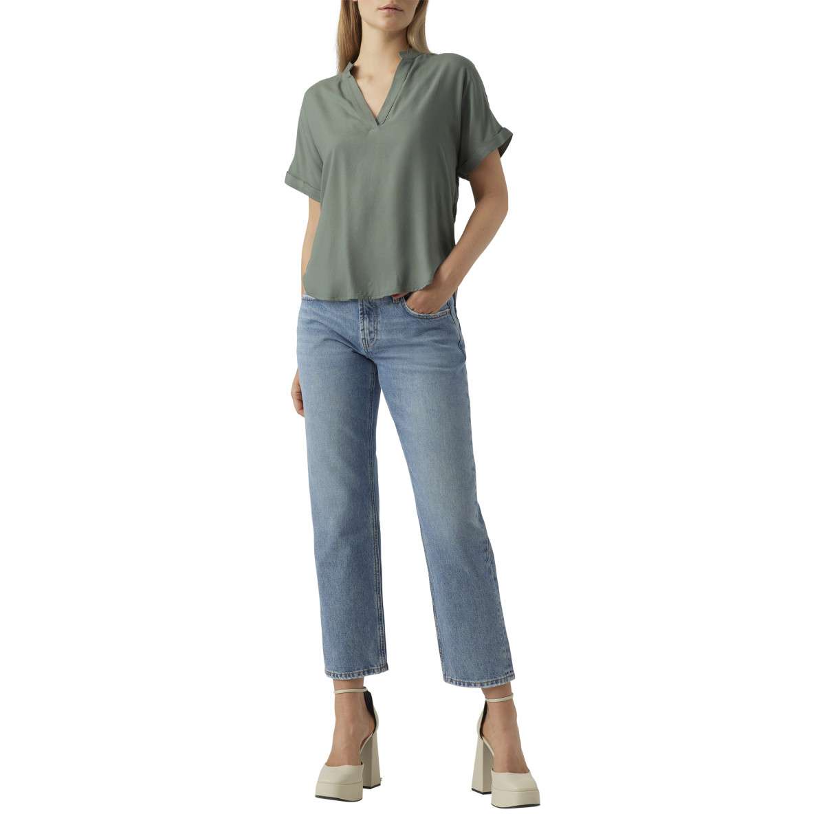 Tops Top - 10279697 femme vert Vero Moda Tops Top - 10279697 femme vert Vert