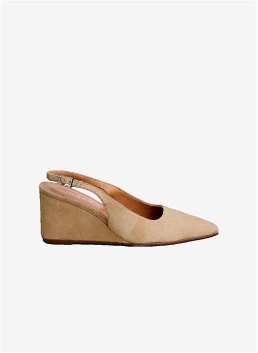 Jonak Escarpins slingbacks compensés DIXTINE femme marron