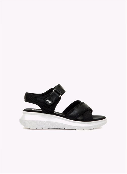MTNG Sandales Sandales compensées Femme MTNG COTTON noir femme noir