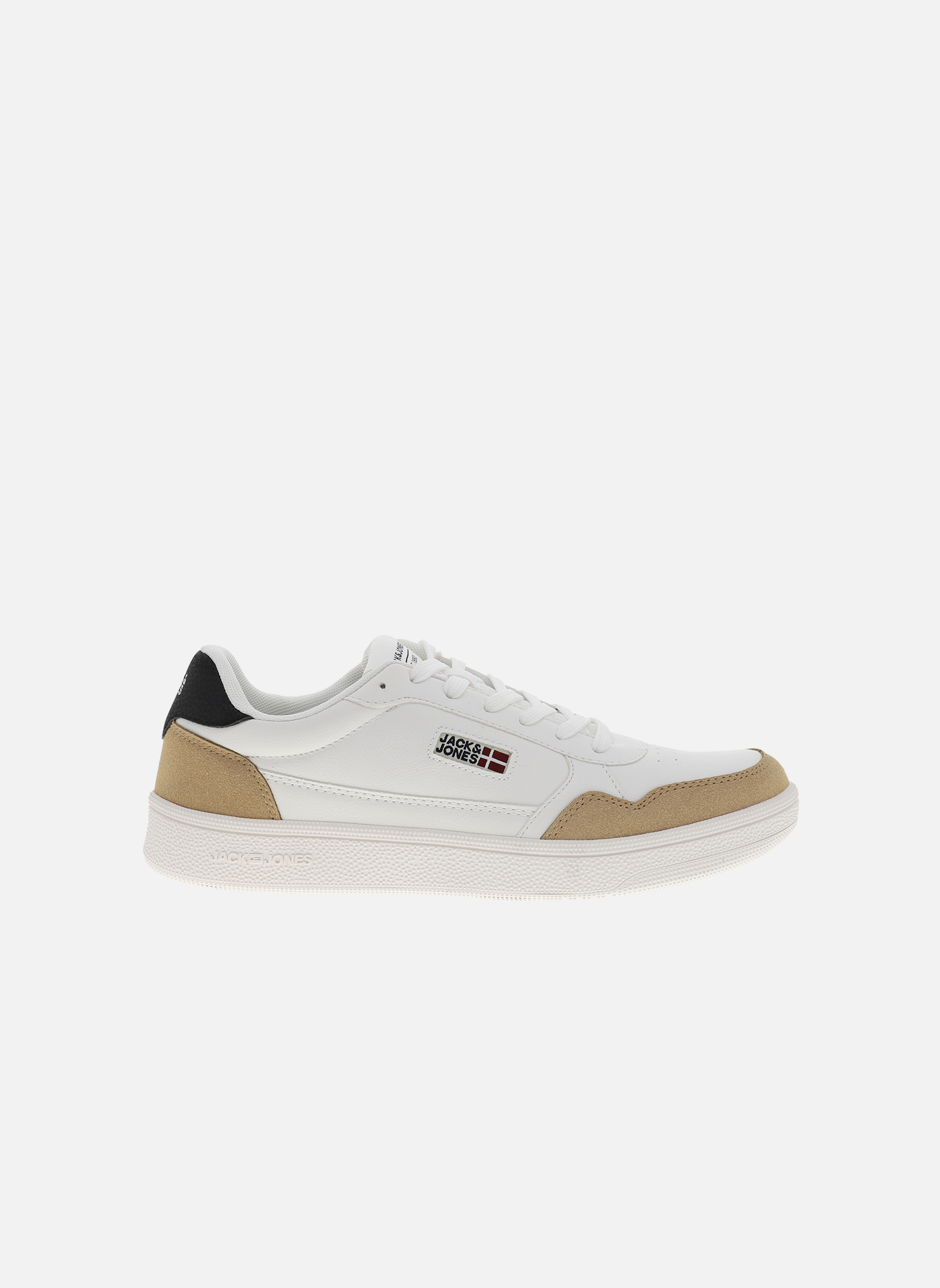 Baskets basses Baskets BOUNCE talon plat homme blanc Jack & Jones Baskets basses Baskets BOUNCE talon plat homme blanc Blanc