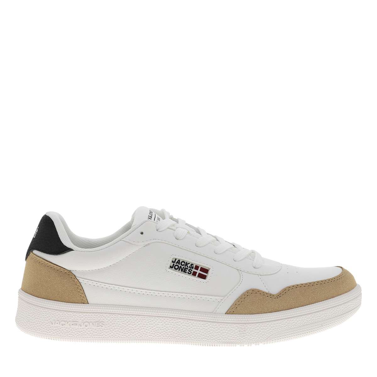 Baskets basses Baskets BOUNCE talon plat homme blanc Jack & Jones Baskets basses Baskets BOUNCE talon plat homme blanc Blanc