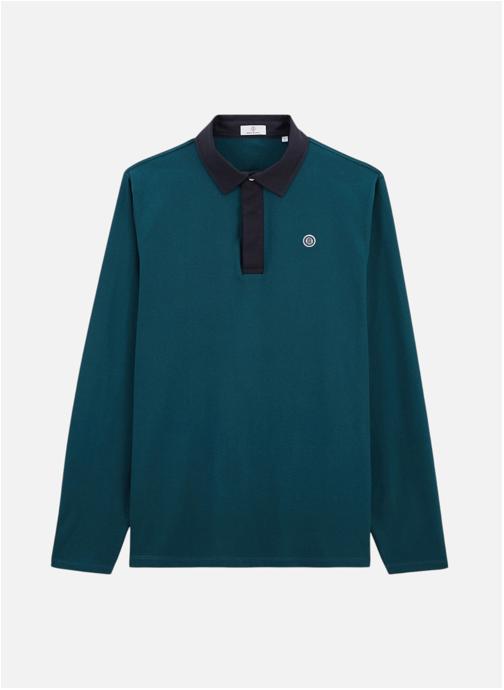 Serge Blanco Polos Polo ML homme bleu