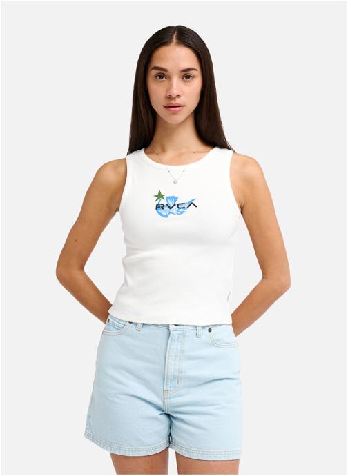 RVCA Débardeurs Antonia Figueiredo Bird Logo femme blanc