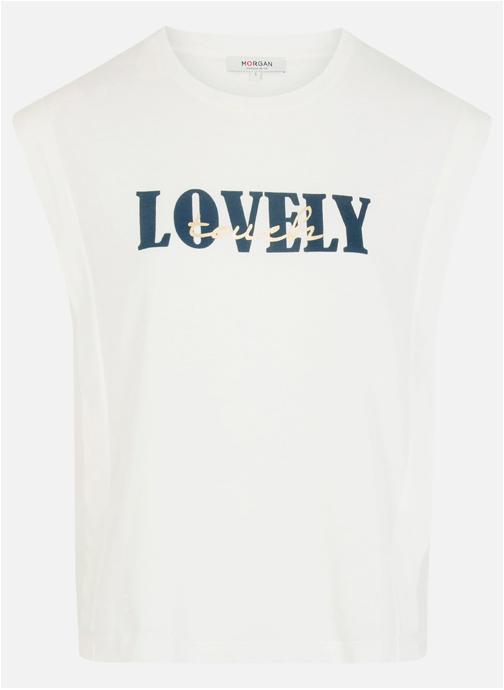 Morgan Tee-shirts 261-DPREPPY femme blanc