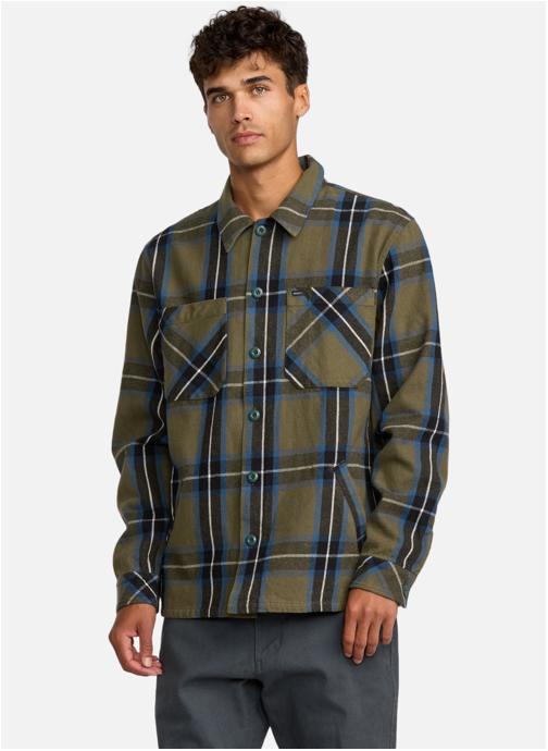 RVCA Chemises Flight Risk homme vert