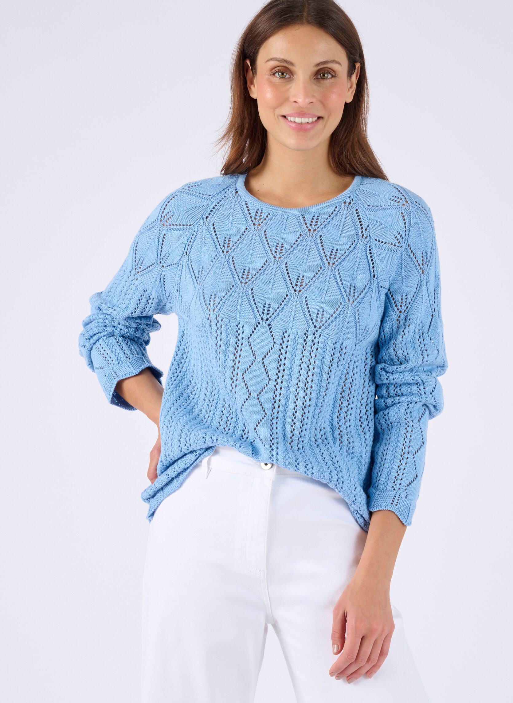 Pulls 82043 femme bleu Damart Pulls 82043 femme bleu Bleu