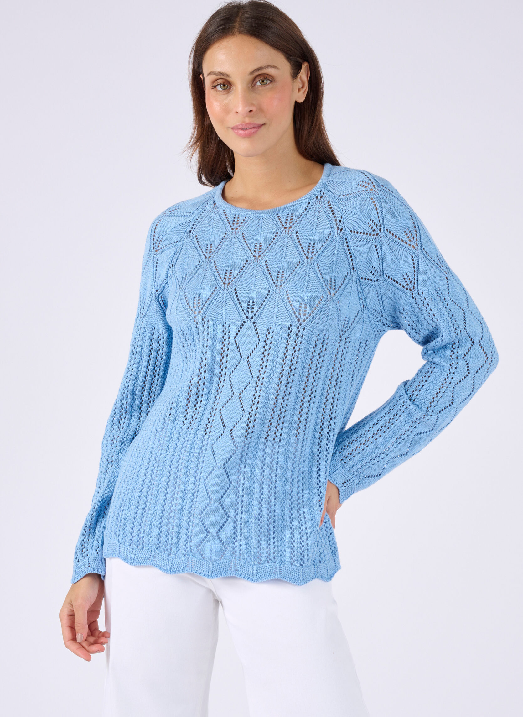Pulls 82043 femme bleu Damart Pulls 82043 femme bleu Bleu