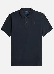 Polos Polo coton biologique droit - D11595-5864 homme bleu G-Star RAW Polos Polo coton biologique droit - D11595-5864 homme bleu Bleu