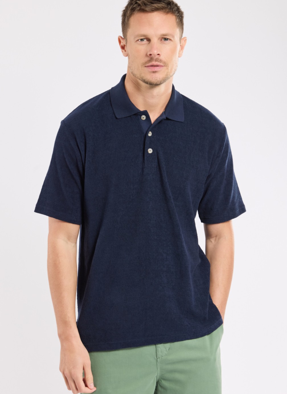 Polos Polo 74830 blanc homme bleu Armor Lux Polos Polo 74830 blanc homme bleu Bleu marine
