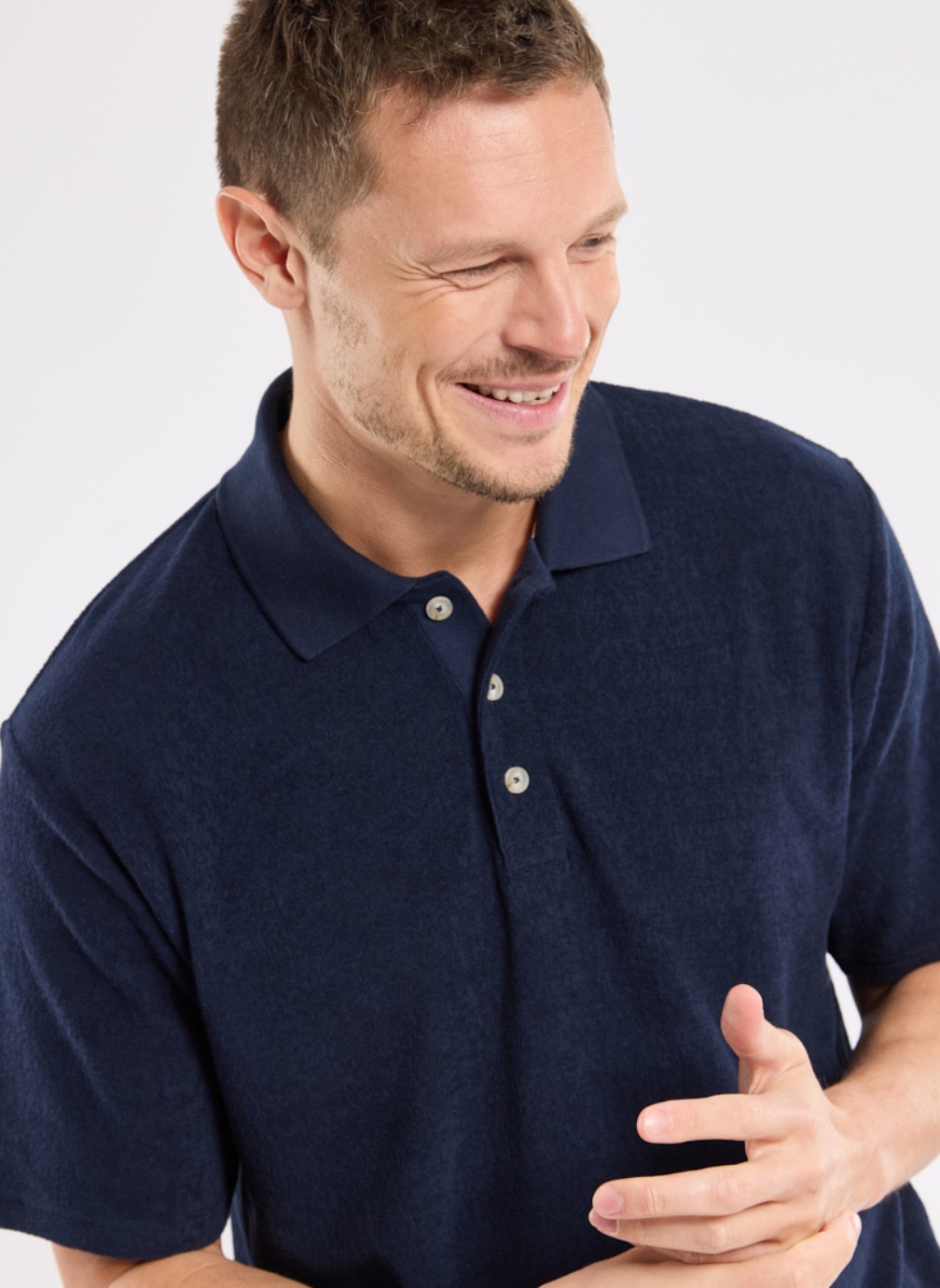Polos Polo 74830 blanc homme bleu Armor Lux Polos Polo 74830 blanc homme bleu Bleu marine