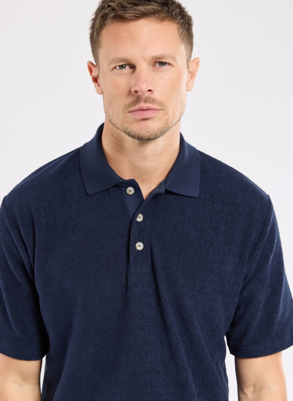 Polos Polo 74830 blanc homme bleu Armor Lux Polos Polo 74830 blanc homme bleu Bleu marine
