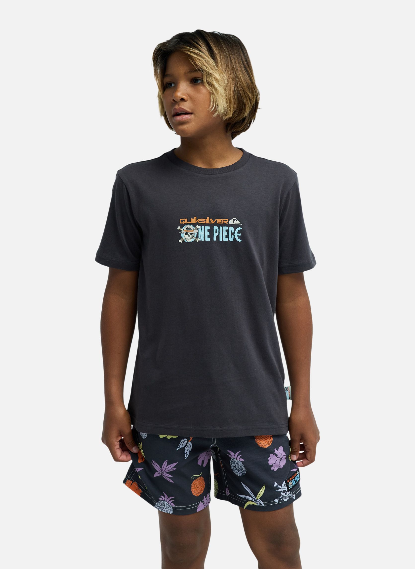 Tee-shirts One Piece Pirates Island garçon noir Quiksilver Tee-shirts One Piece Pirates Island garçon noir Noir