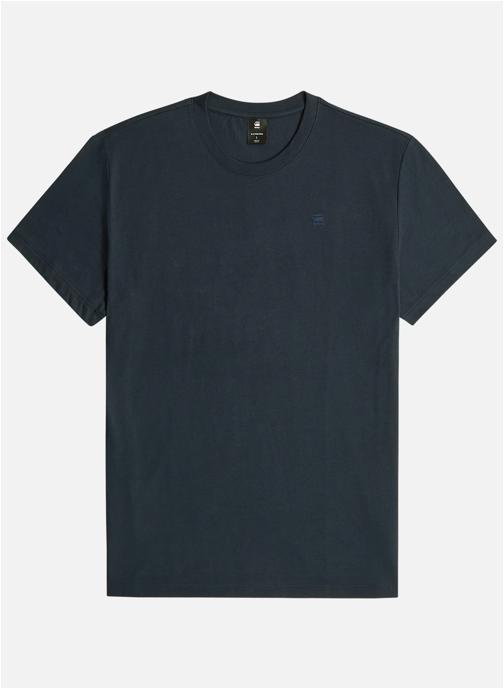 G-Star RAW Tee-shirts T-shirt coton biologique col rond droit - D16411-336 homme bleu