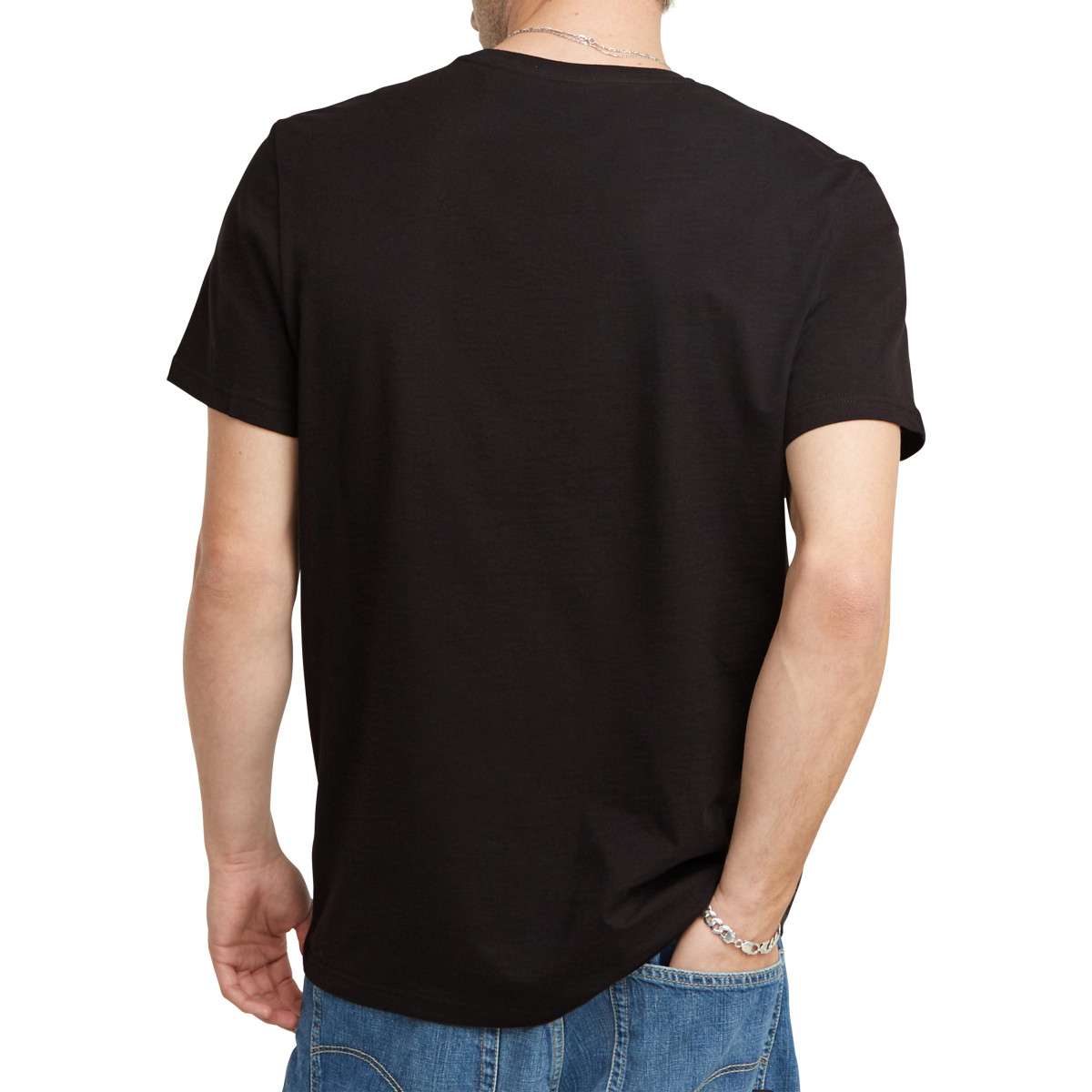 Tee-shirts T-shirt coton biologique col rond droit - D16411-336 homme noir G-Star RAW Tee-shirts T-shirt coton biologique col rond droit - D16411-336 homme noir Noir