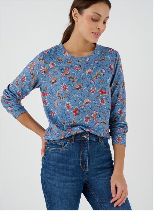 Damart Tee-shirts 73347 femme bleu