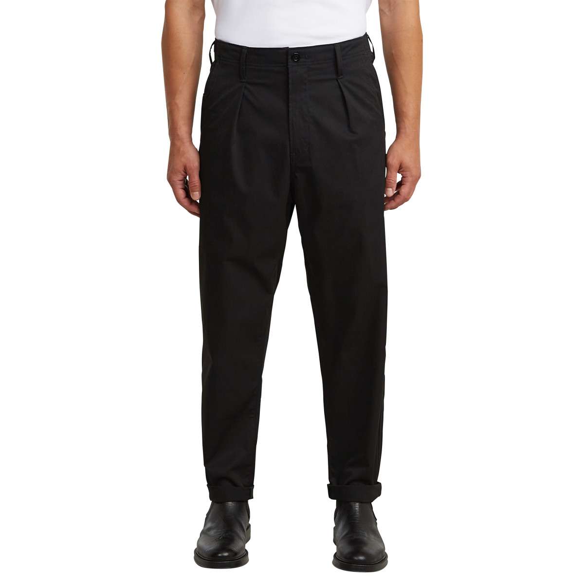 Pantalons droits Pantalon taille intermédiaire droit - D24543-E062 homme noir G-Star RAW Pantalons droits Pantalon taille intermédiaire droit - D24543-E062 homme noir Noir