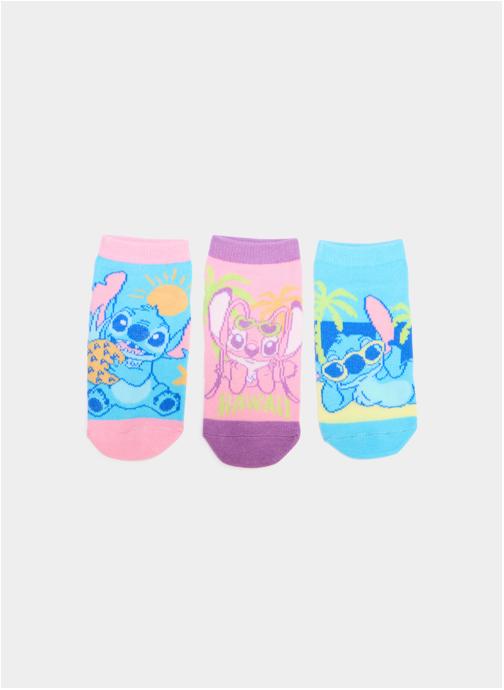 Stitch Socquettes X3INV_SCTY_STITCH_HAWAI fille rose