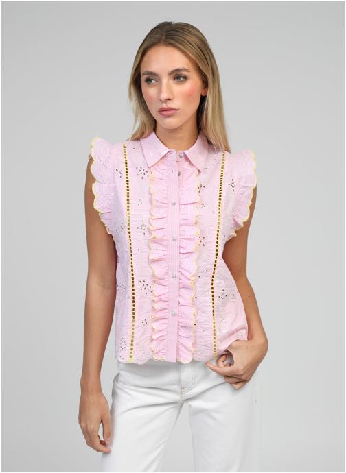 An'ge Chemises CHEMISE SILEON rose femme rose