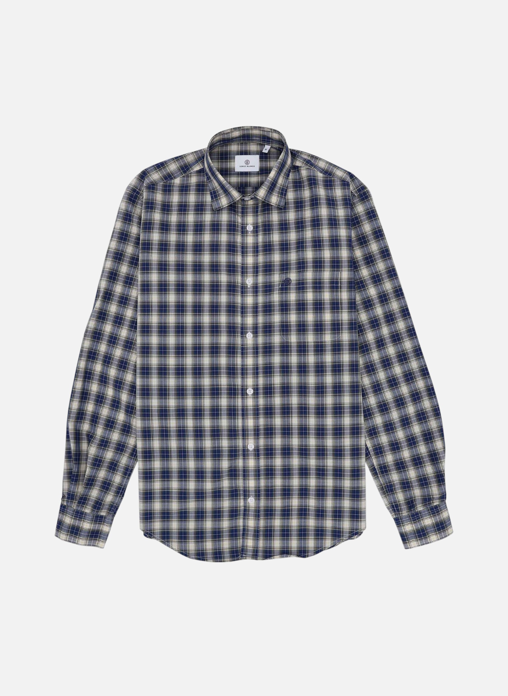 Chemises Chemise ML homme bleu Serge Blanco Chemises Chemise ML homme bleu Bleu