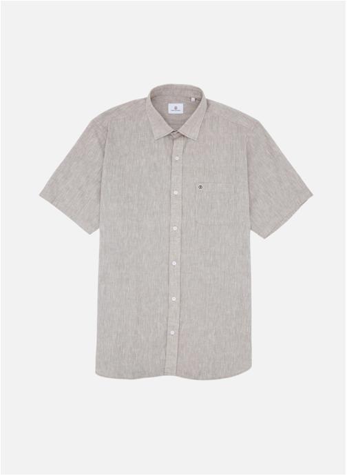 Serge Blanco Chemises Chemise MC homme beige