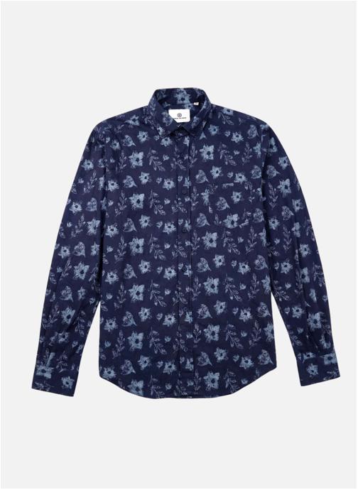 Serge Blanco Chemises Charles homme bleu