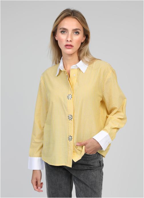 An'ge Chemises CHEMISE SYLANA jaune femme jaune