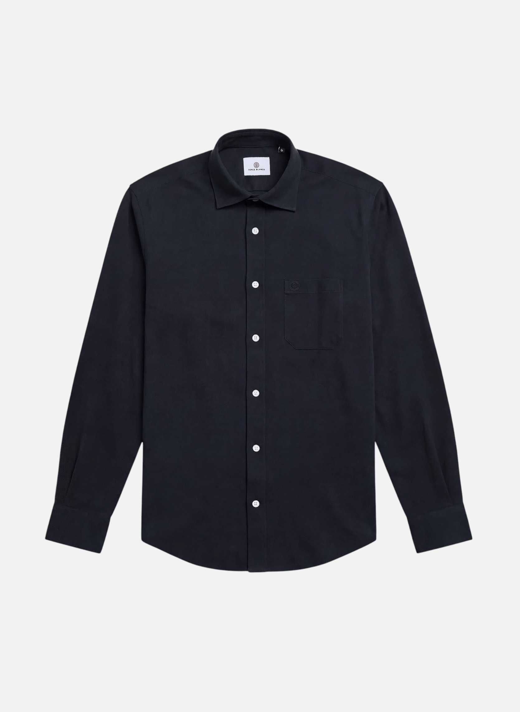 Chemises Chemise ML homme bleu Serge Blanco Chemises Chemise ML homme bleu Bleu marine