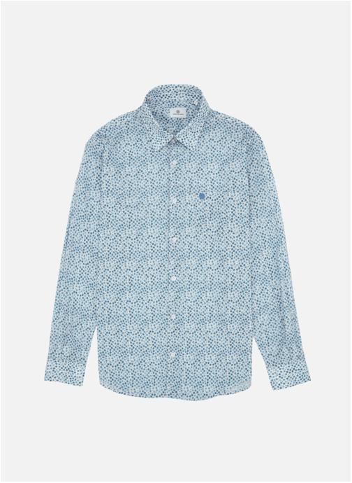 Serge Blanco Chemises Chemise ML homme bleu