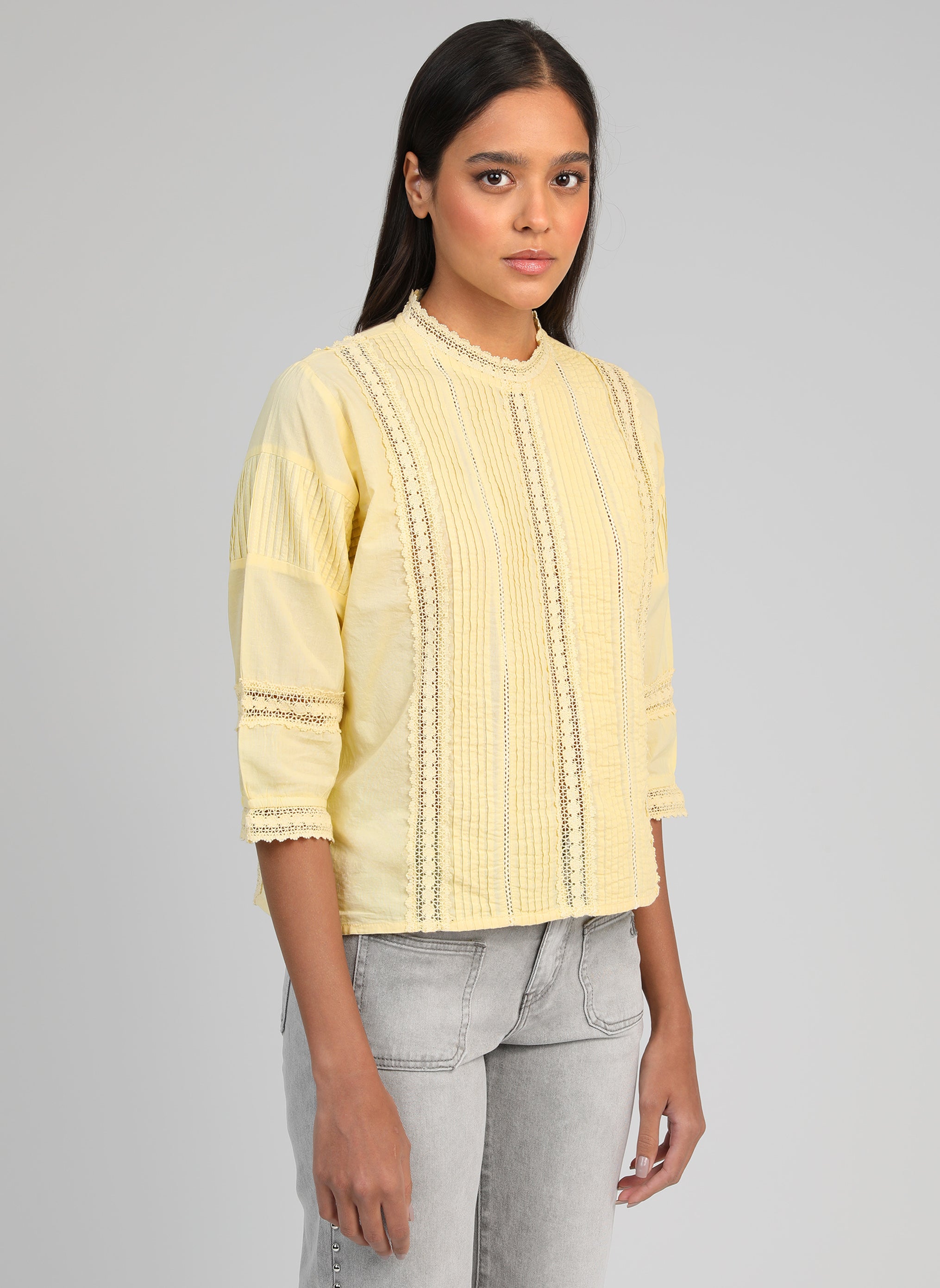 Blouses BLOUSE SAMILOU jaune femme jaune An'ge Blouses BLOUSE SAMILOU jaune femme jaune Jaune
