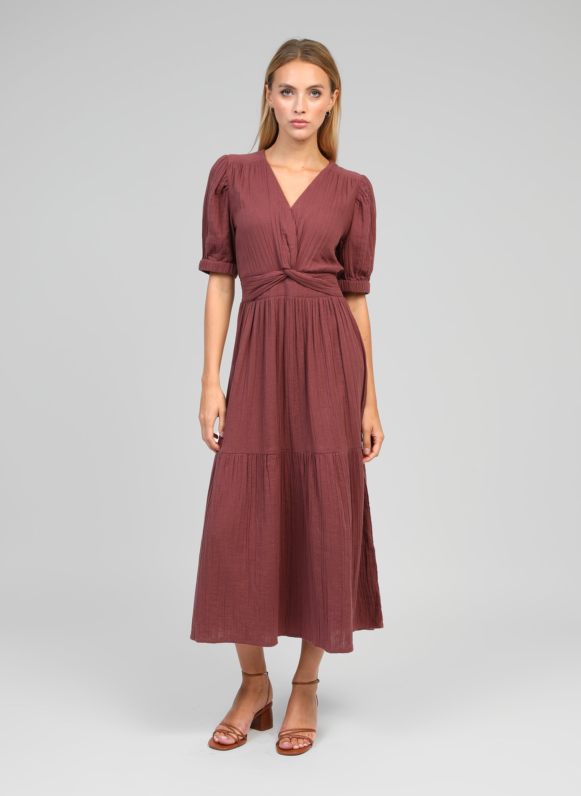 Robes ROBE MIDI ODOUMILO raisin femme bordeaux An'ge Robes ROBE MIDI ODOUMILO raisin femme bordeaux Bordeaux