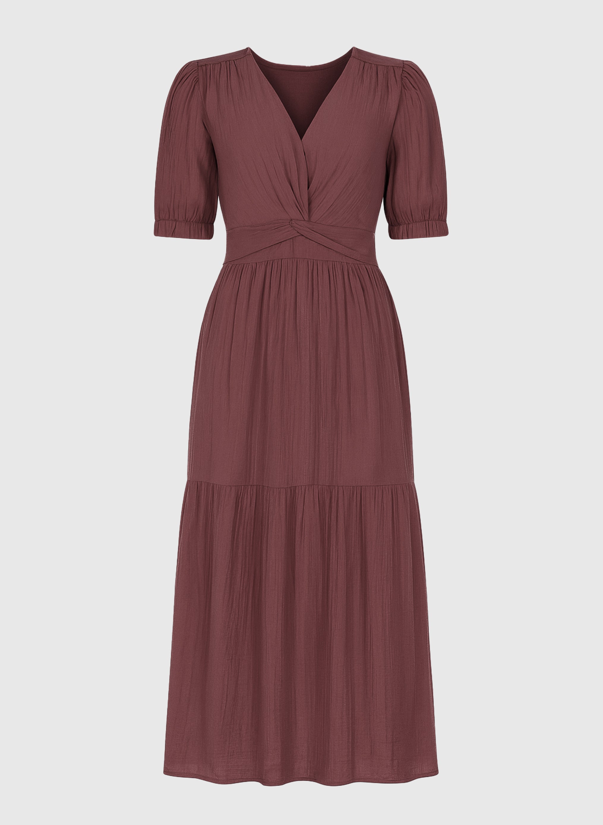 Robes ROBE MIDI ODOUMILO raisin femme bordeaux An'ge Robes ROBE MIDI ODOUMILO raisin femme bordeaux Bordeaux