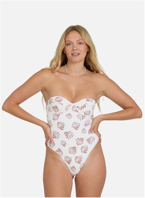 Billabong 1 pièce Sandy Shells Hailey One-Piece femme blanc