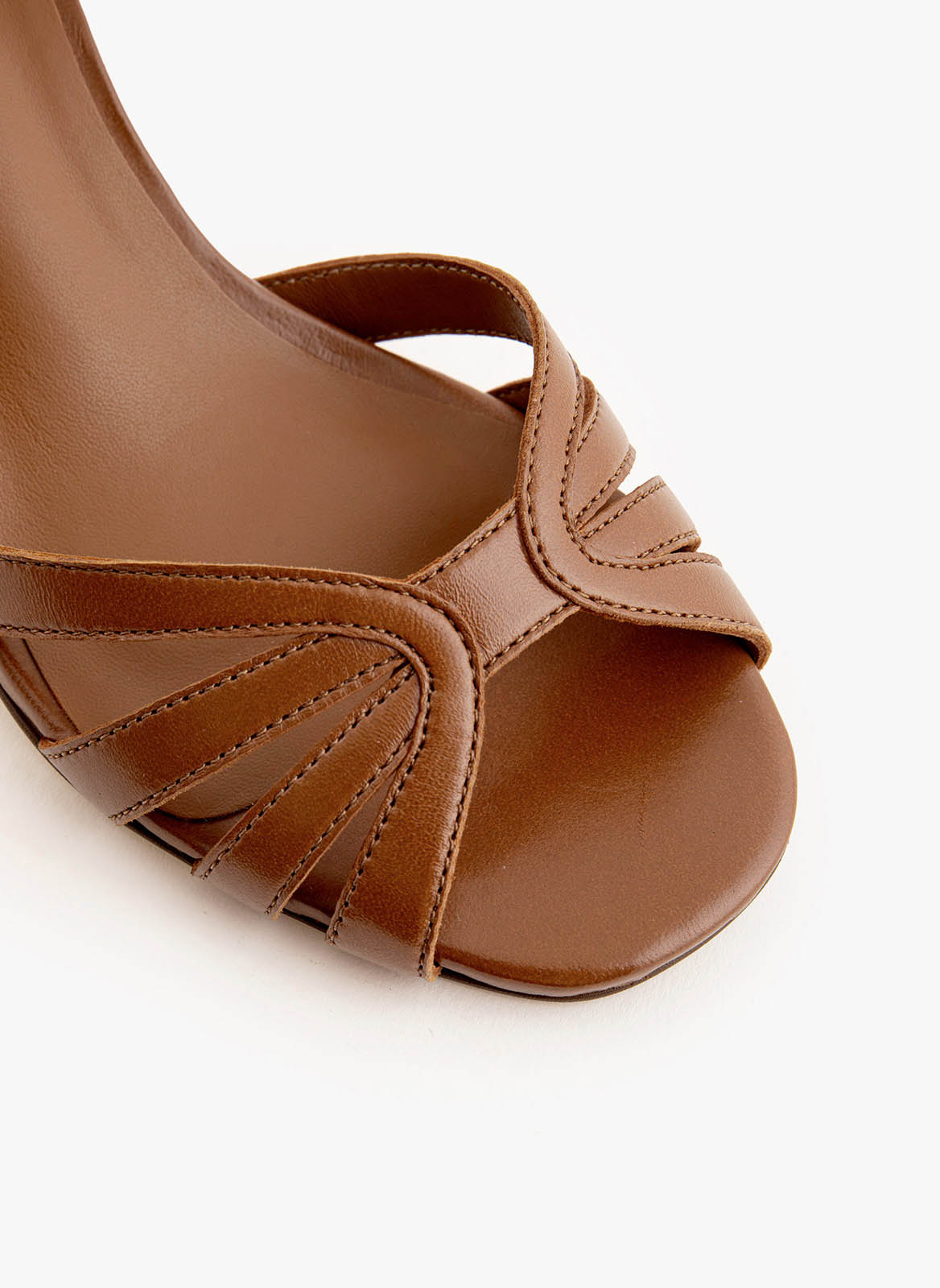 Sandales Sandale Viviane - Cognac femme marron Maison Toufet Sandales Sandale Viviane - Cognac femme marron Cognac