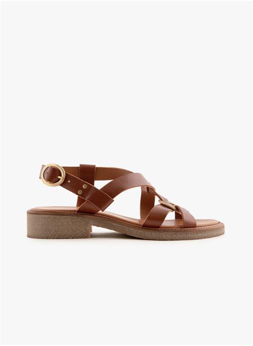 Maison Toufet Sandales Sandale Maé - Cognac femme marron
