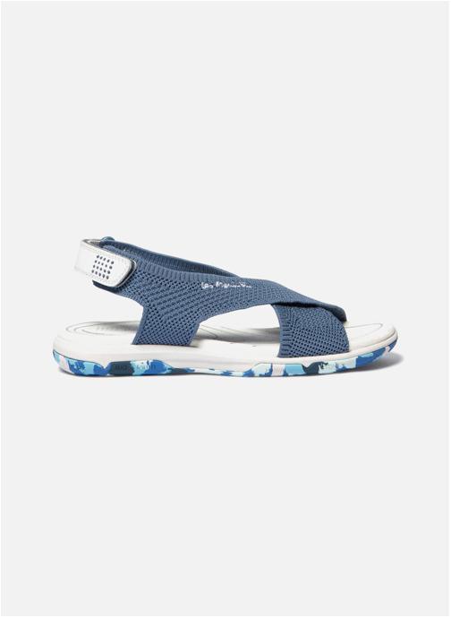 TBS Sandales Mules JAZZFIT BALTIC BLANC CAMO femme bleu
