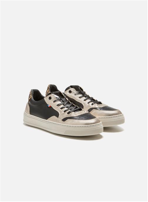 Le Formier Baskets basses BASKET BROCARD 15 OR+NOIR femme noir