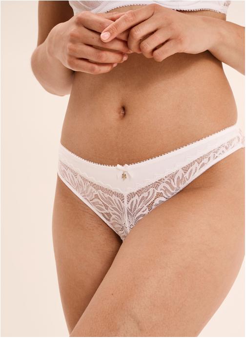 Mosquitos Culottes INDISCRETEMICROTANGA femme blanc