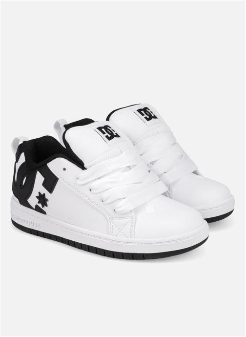 DC Shoes Baskets basses Court Graffik garçon blanc