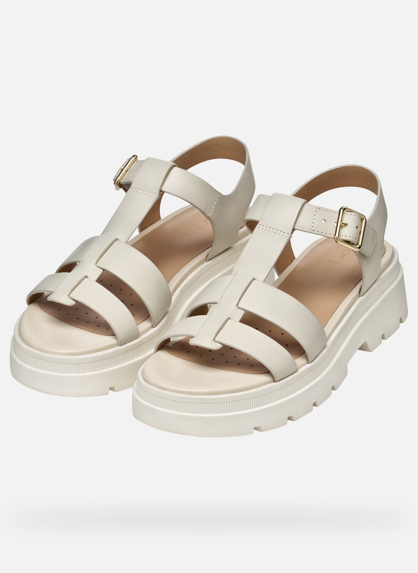 Sandales ADACTER S B WOMAN femme beige Geox Sandales ADACTER S B WOMAN femme beige Beige