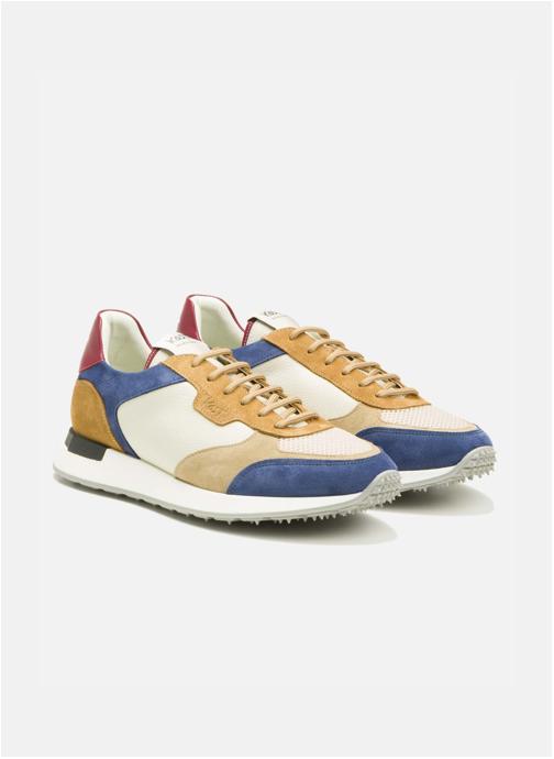Kost Baskets basses BASKET DAZZLING MG BLEU+BEIGE+CAMEL homme bleu