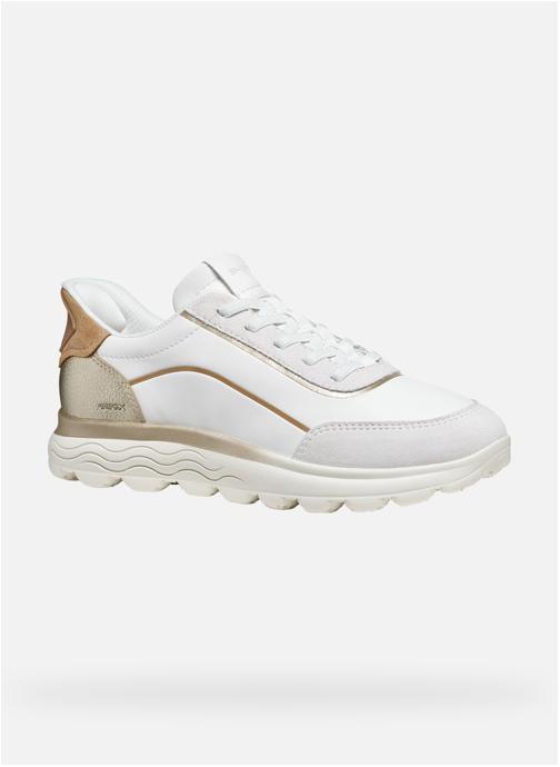 Geox Baskets basses D SPHERICA PLUS femme blanc